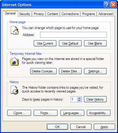 Chybov� hl�senie IE