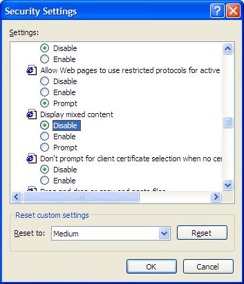Chybov� hl�senie IE